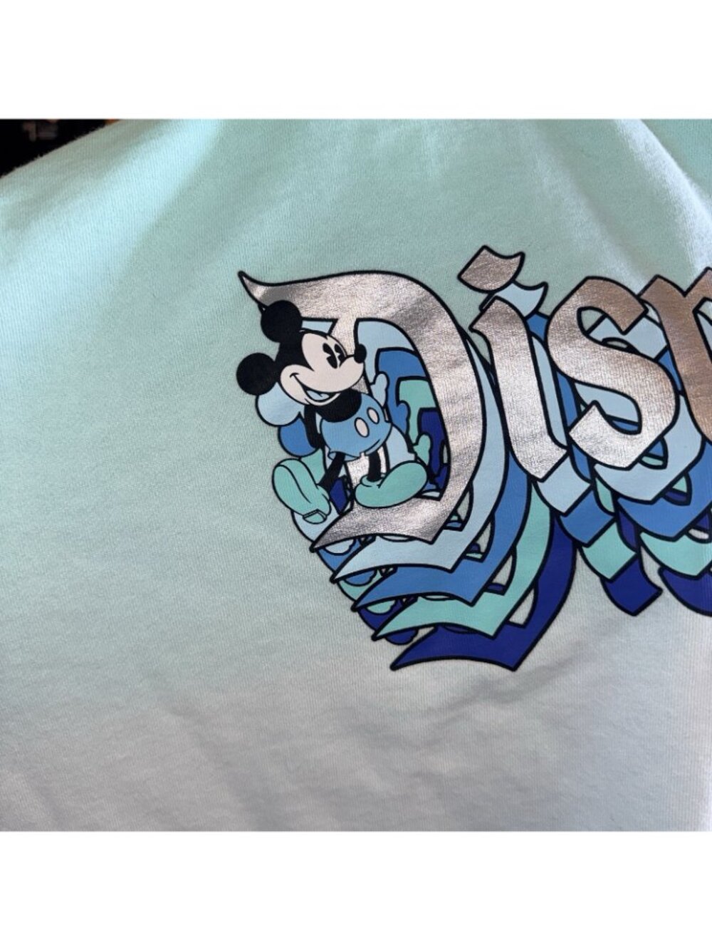 Disneyland Parks Mickey Mouse Blue Ombre Pullover Spirit Jersey Style Size 2X - Picture 4 of 5